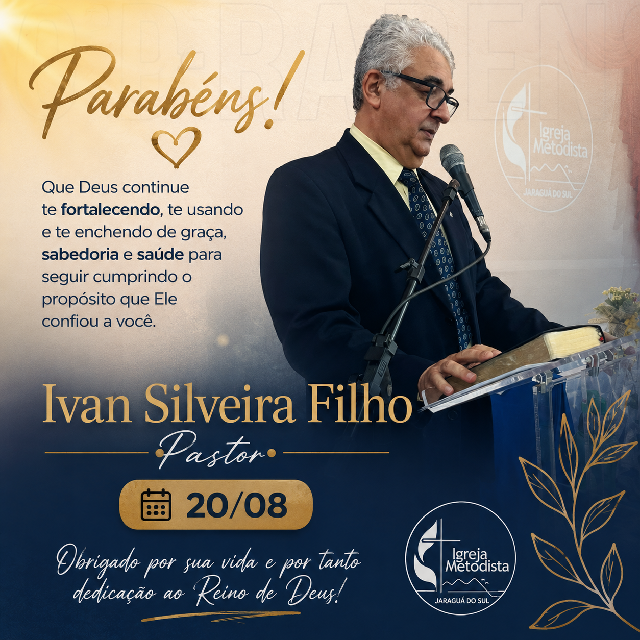 Parabens Pastor Ivan